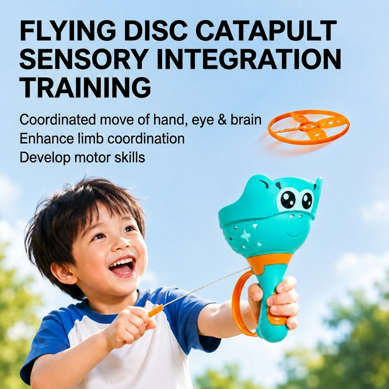 Catapult Launcher Toy - Mquduo Giocattolo Lanciatore di Dischi Volanti
