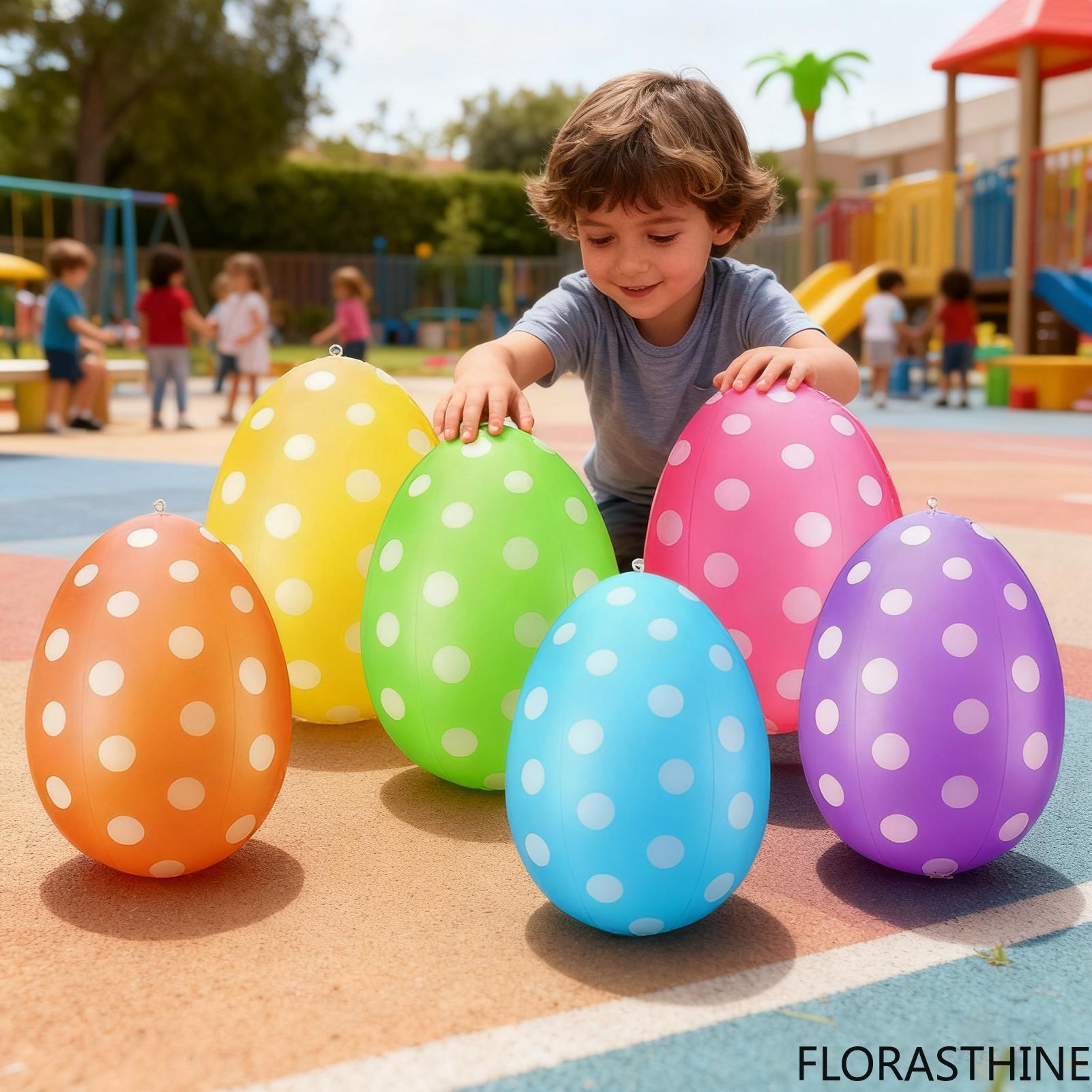 Kids Yard Toys - 6 Uova di Pasqua Gonfiabili /set